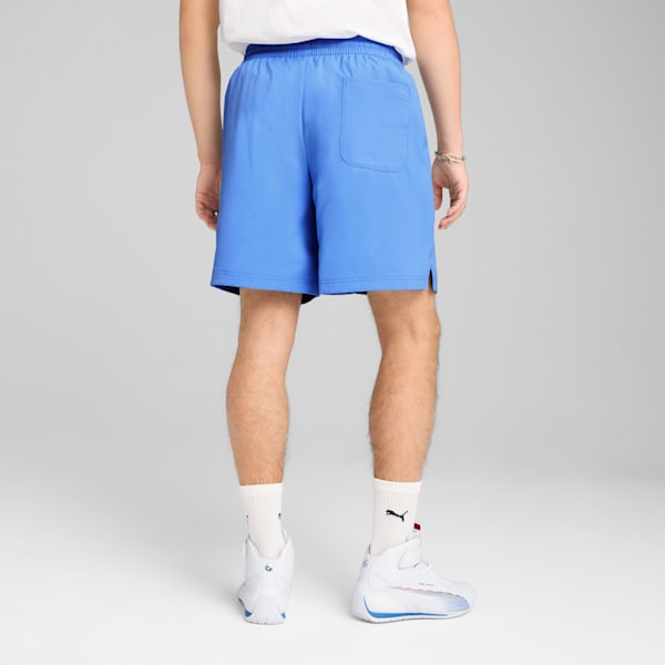 BMW M Motorsport Men's 7" Woven Shorts, Blue Wash, extralarge-IND